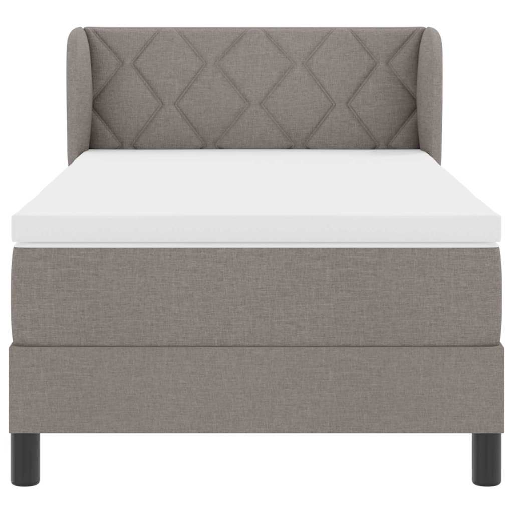 Letto a molle con testiera Talpa 90 x 190 cm Tessuto