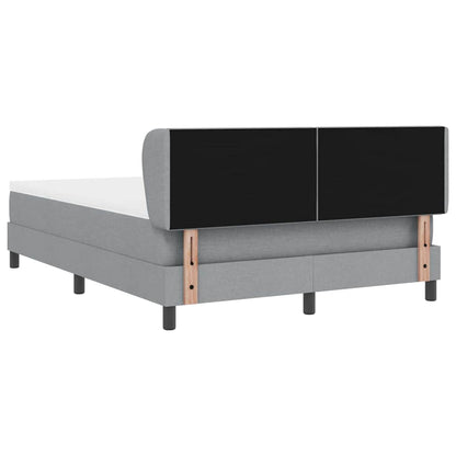Letto box spring con materasso Grigio chiaro 140 x 190 cm
