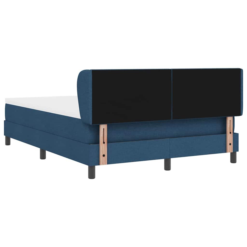 Letto a molle con testiera Blu 140 x 190 cm Tessuto | homemem39
