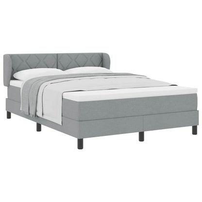 Letto box spring con materasso Grigio chiaro 140 x 200 cm