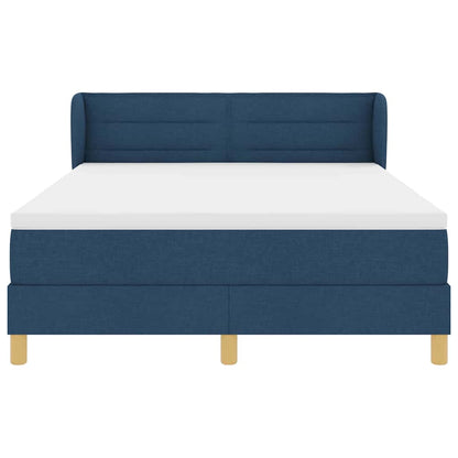 Letto a molle con materasso Blu 140 x 200 cm Tessuto | homemem39