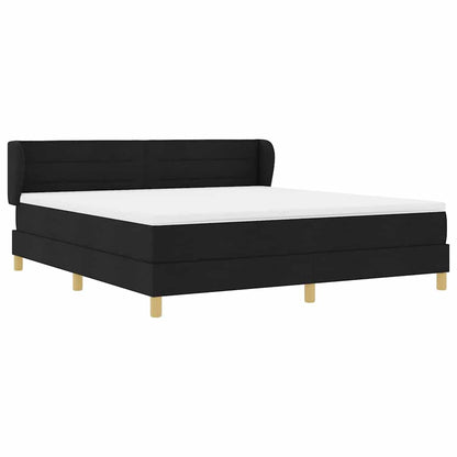 Letto a molle con materasso Nero 180 x 200 cm Tessuto | homemem39