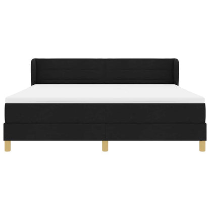 Letto a molle con materasso Nero 180 x 200 cm Tessuto | homemem39