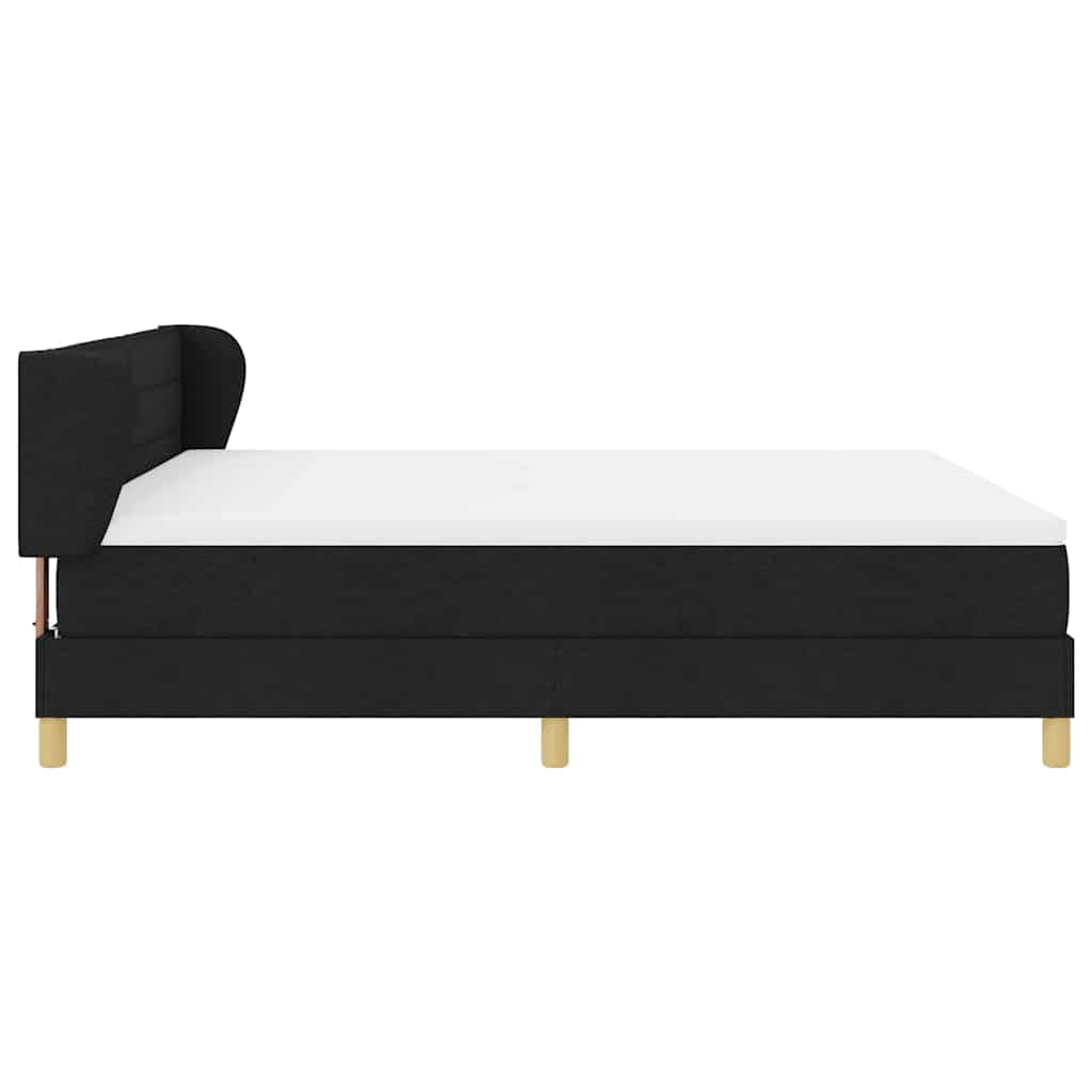 Letto a molle con materasso Nero 180 x 200 cm Tessuto | homemem39