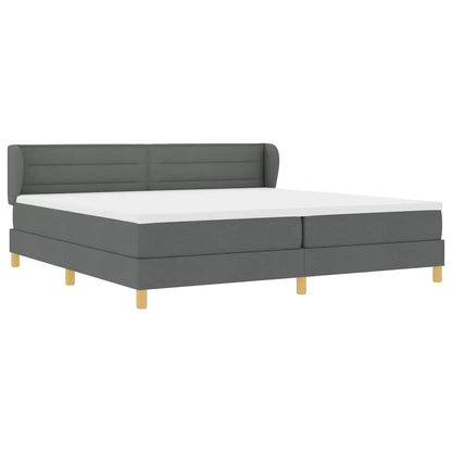 Letto a molle con materasso crema 90x200 cm Grigio scuro