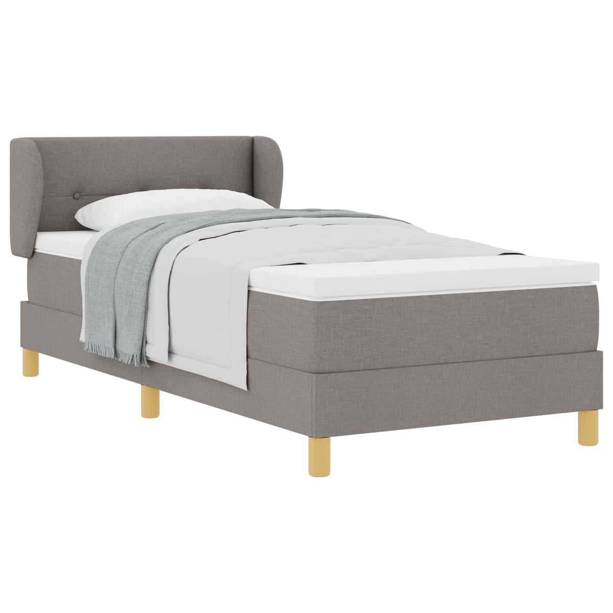 Letto a molle con testiera Talpa 100 x 200 cm Tessuto | homemem39