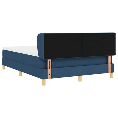 Letto a molle con materasso Blu 140 x 190 cm Tessuto | homemem39