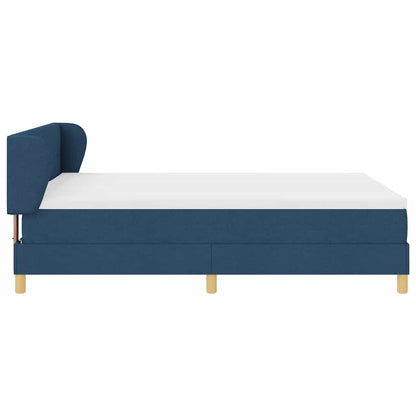 Letto a molle con testiera Blu 160 x 200 cm Tessuto | homemem39