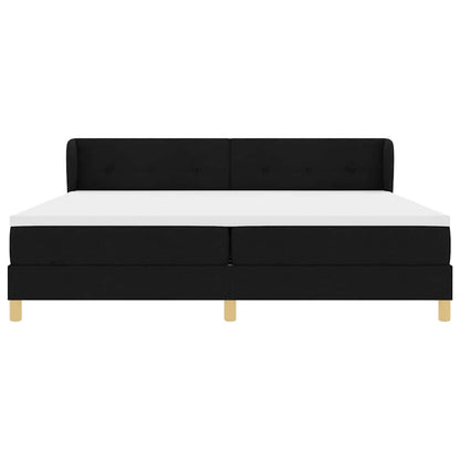 Letto a molle con materasso crema 90x200 cm Nero 200 x 200 cm