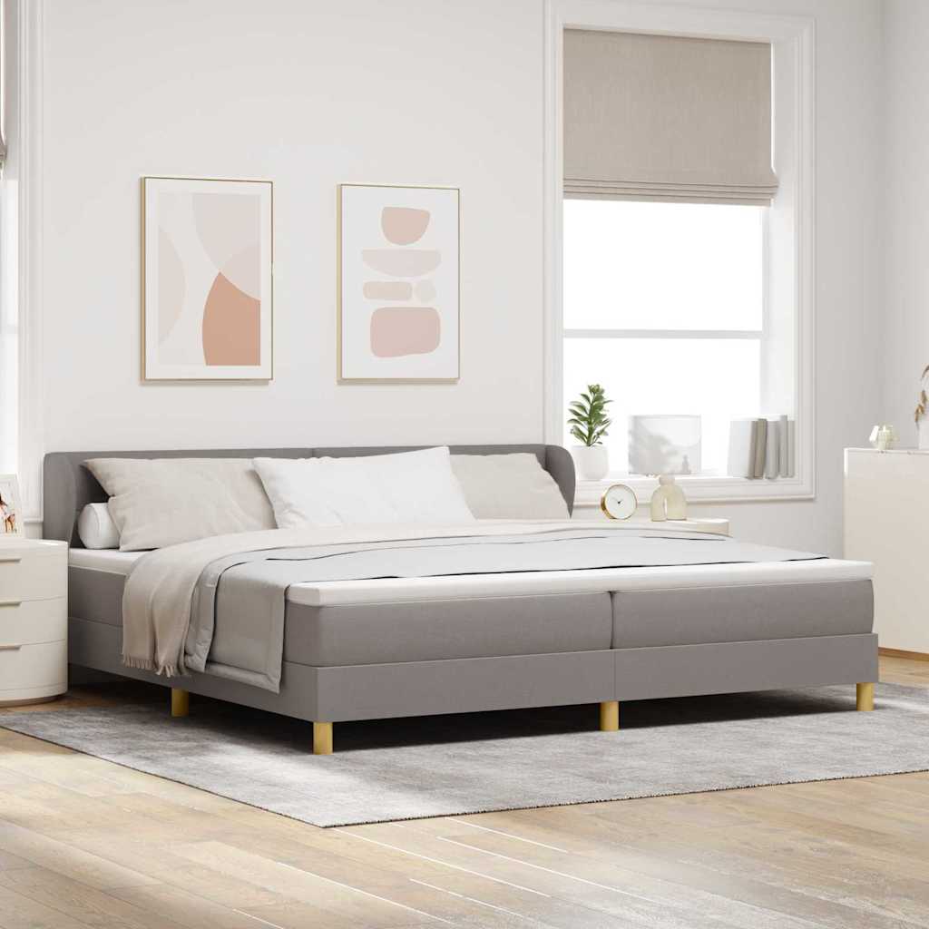 Letto a molle con testiera Talpa 200 x 200 cm Tessuto | homemem39