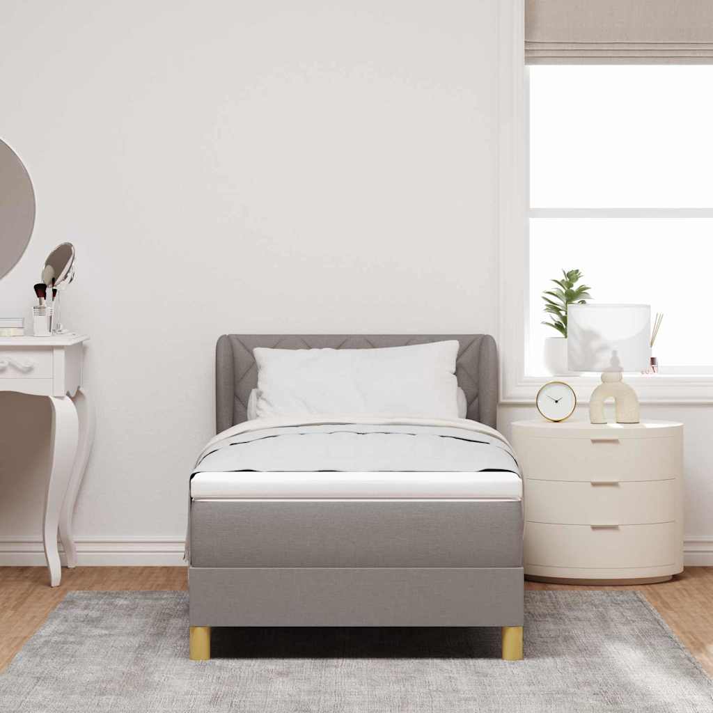Letto a molle con testiera Talpa 90 x 200 cm Tessuto | homemem39
