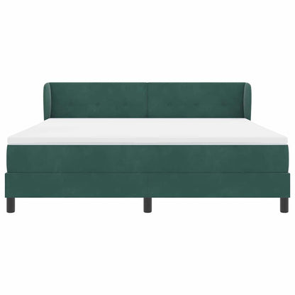 Letto a molle con testiera Verde scuro 180 x 200 cm Velluto | homemem39