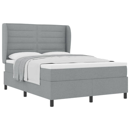 Letto a molle con materasso Grigio chiaro 160 x 200 cm Tessuto | homemem39