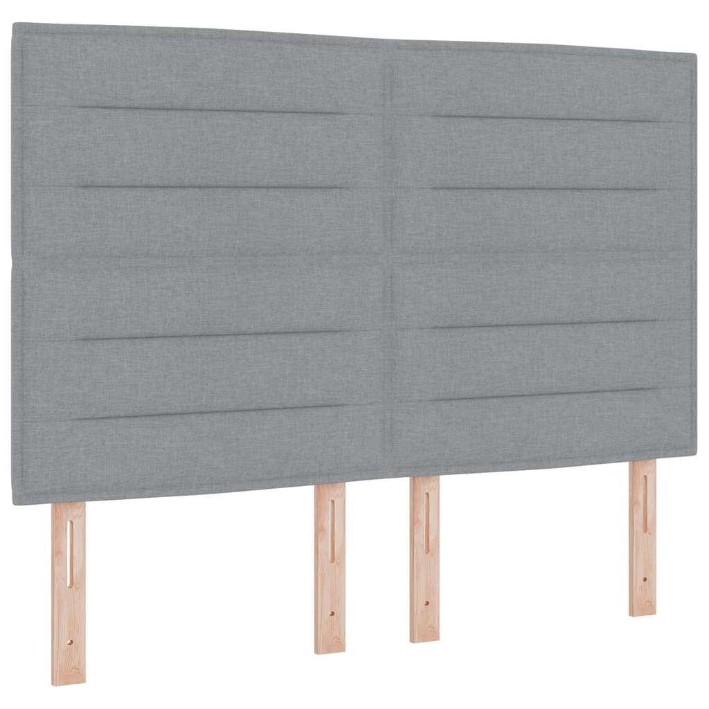 Letto a molle con materasso Grigio chiaro 160 x 200 cm Tessuto | homemem39