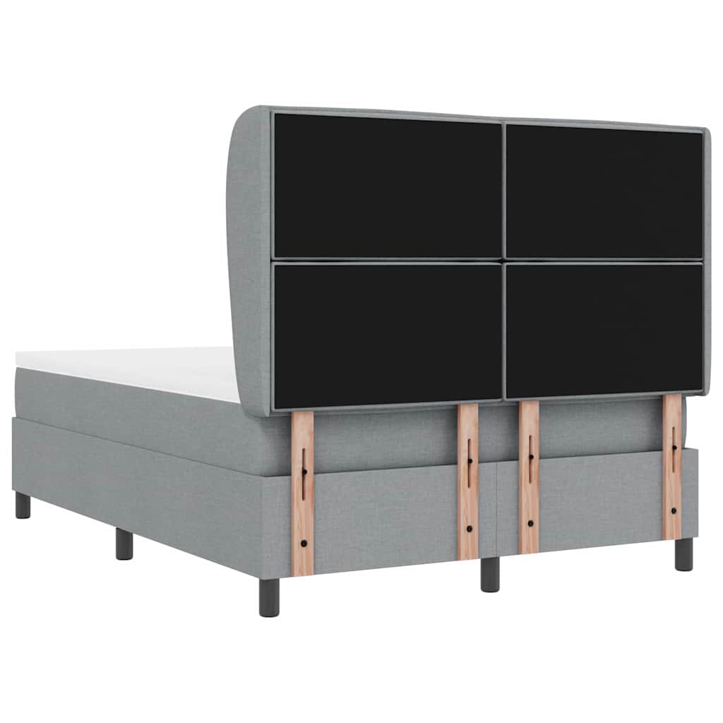 Letto a molle con materasso Grigio chiaro 160 x 200 cm Tessuto | homemem39