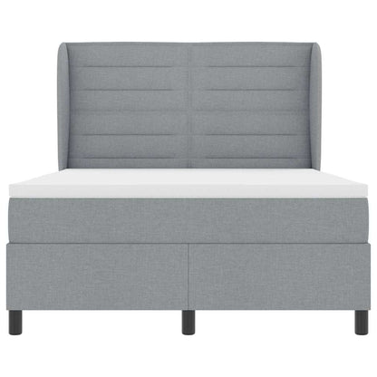 Letto a molle con materasso Grigio chiaro 160 x 200 cm Tessuto | homemem39