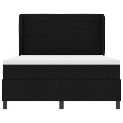 Letto a molle con materasso Nero 160 x 200 cm Tessuto | homemem39