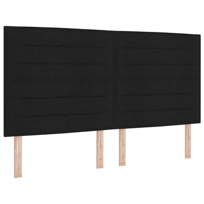 Letto a molle con materasso Nero 180 x 200 cm Tessuto | homemem39
