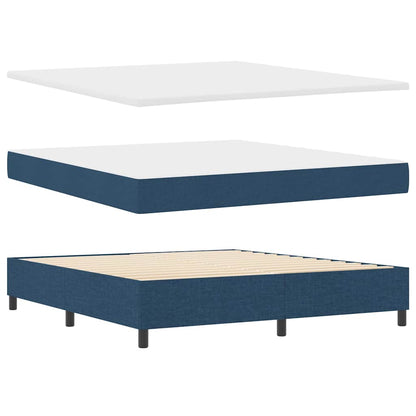 Letto a molle con materasso Blu 180 x 200 cm Tessuto | homemem39