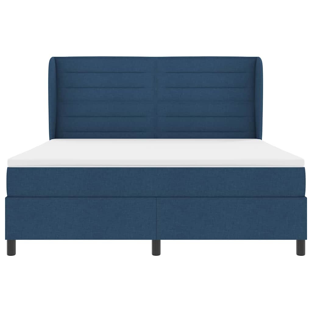 Letto a molle con materasso Blu 180 x 200 cm Tessuto | homemem39