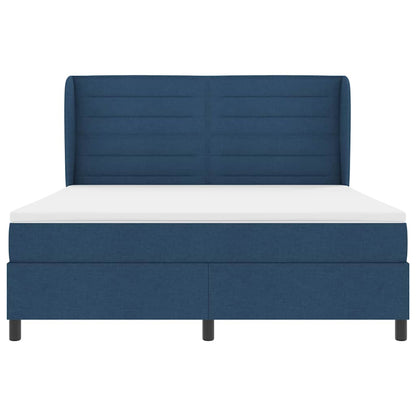Letto a molle con materasso Blu 180 x 200 cm Tessuto | homemem39