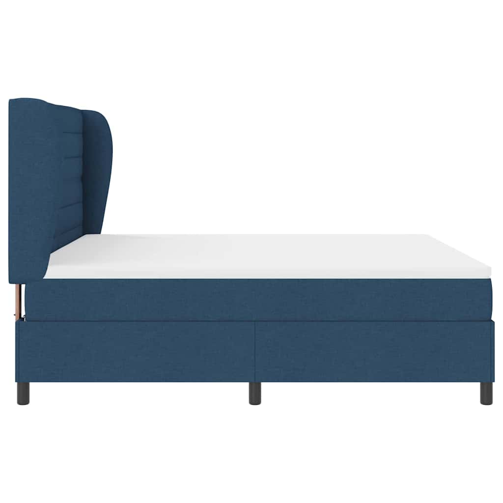 Letto a molle con materasso Blu 180 x 200 cm Tessuto | homemem39