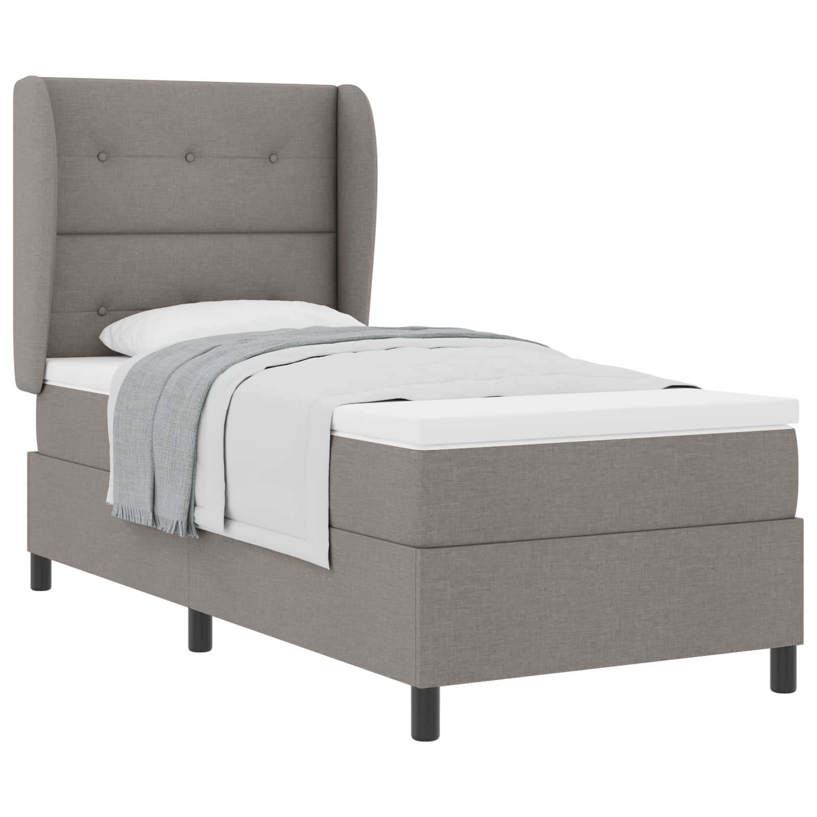 Letto a molle con testiera Talpa 90 x 190 cm Tessuto | homemem39