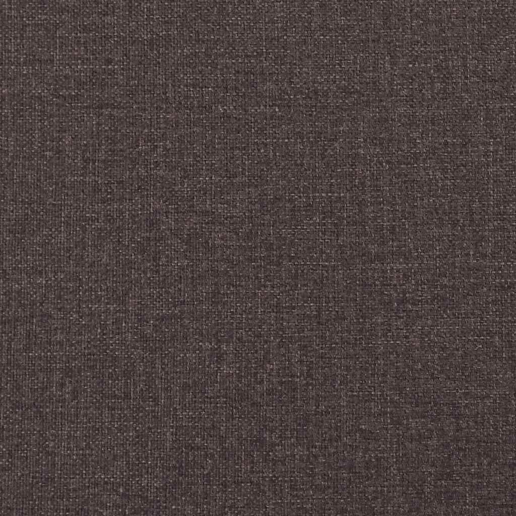 Letto a molle con testiera Marrone scuro 100 x 200 cm Tessuto | homemem39