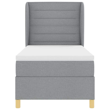 Letto a molle con materasso Grigio chiaro 200 x 80 cm Tessuto | homemem39