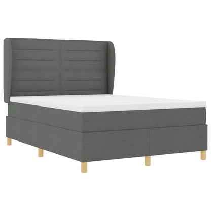 Letto con molle e materasso Grigio Scuro 90x190 cm Tessuto | homemem39