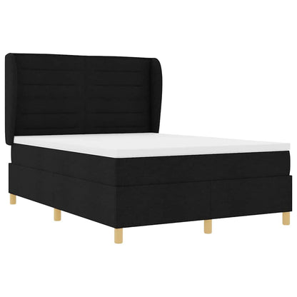 Letto a molle con materasso Nero 200 x 140 cm Tessuto | homemem39