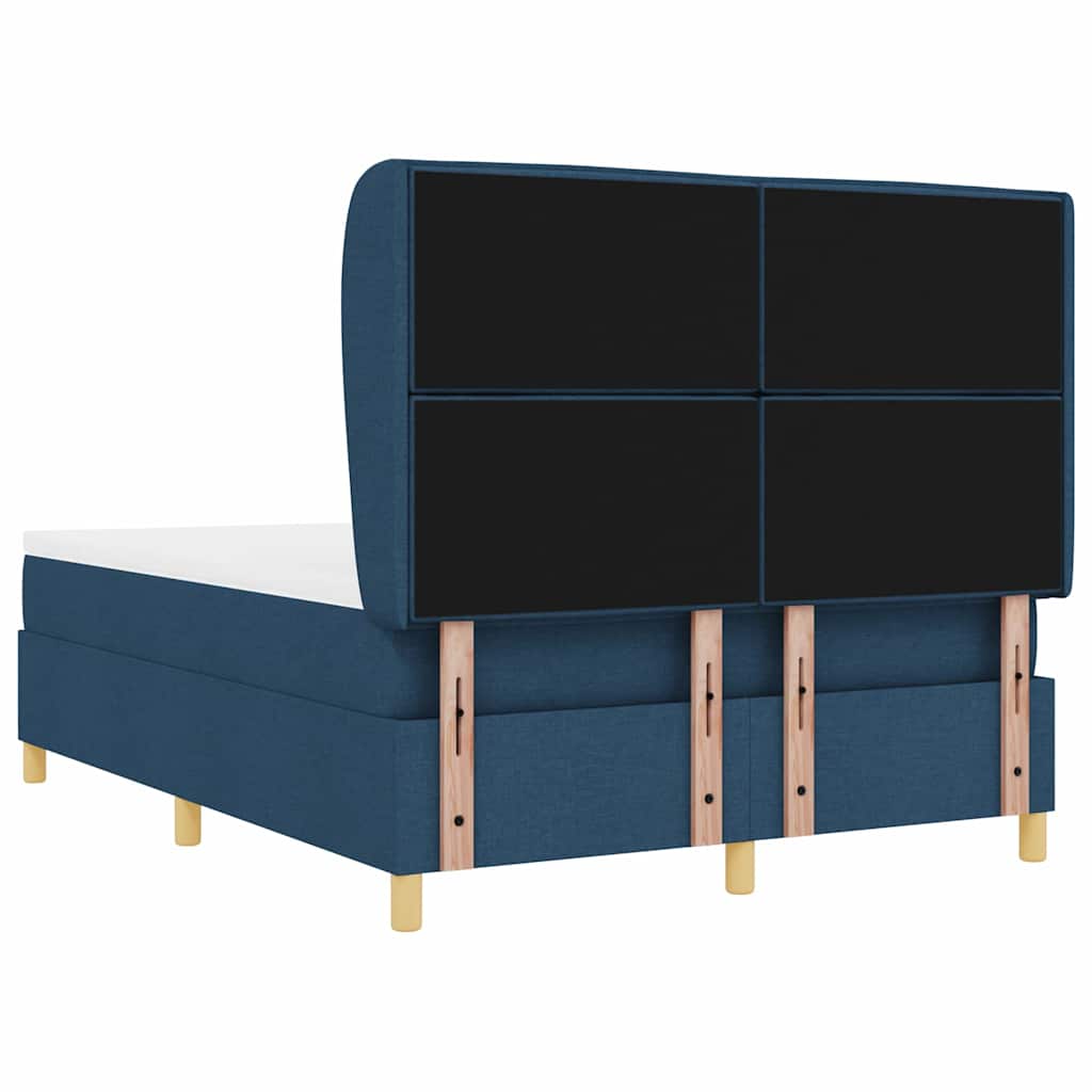 Letto a molle con materasso Blu 200 x 140 cm Tessuto | homemem39
