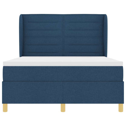Letto a molle con materasso Blu 200 x 140 cm Tessuto | homemem39