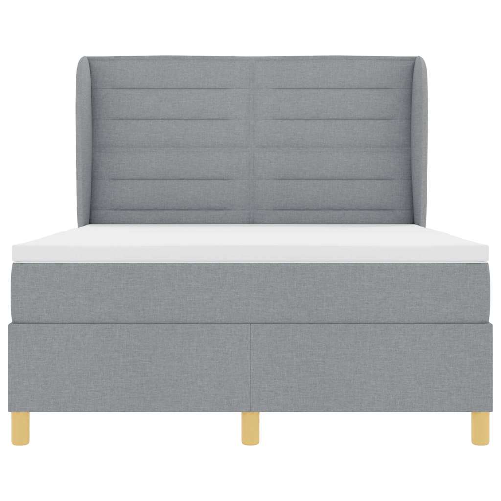Letto a molle con materasso Grigio chiaro 200 x 160 cm Tessuto | homemem39