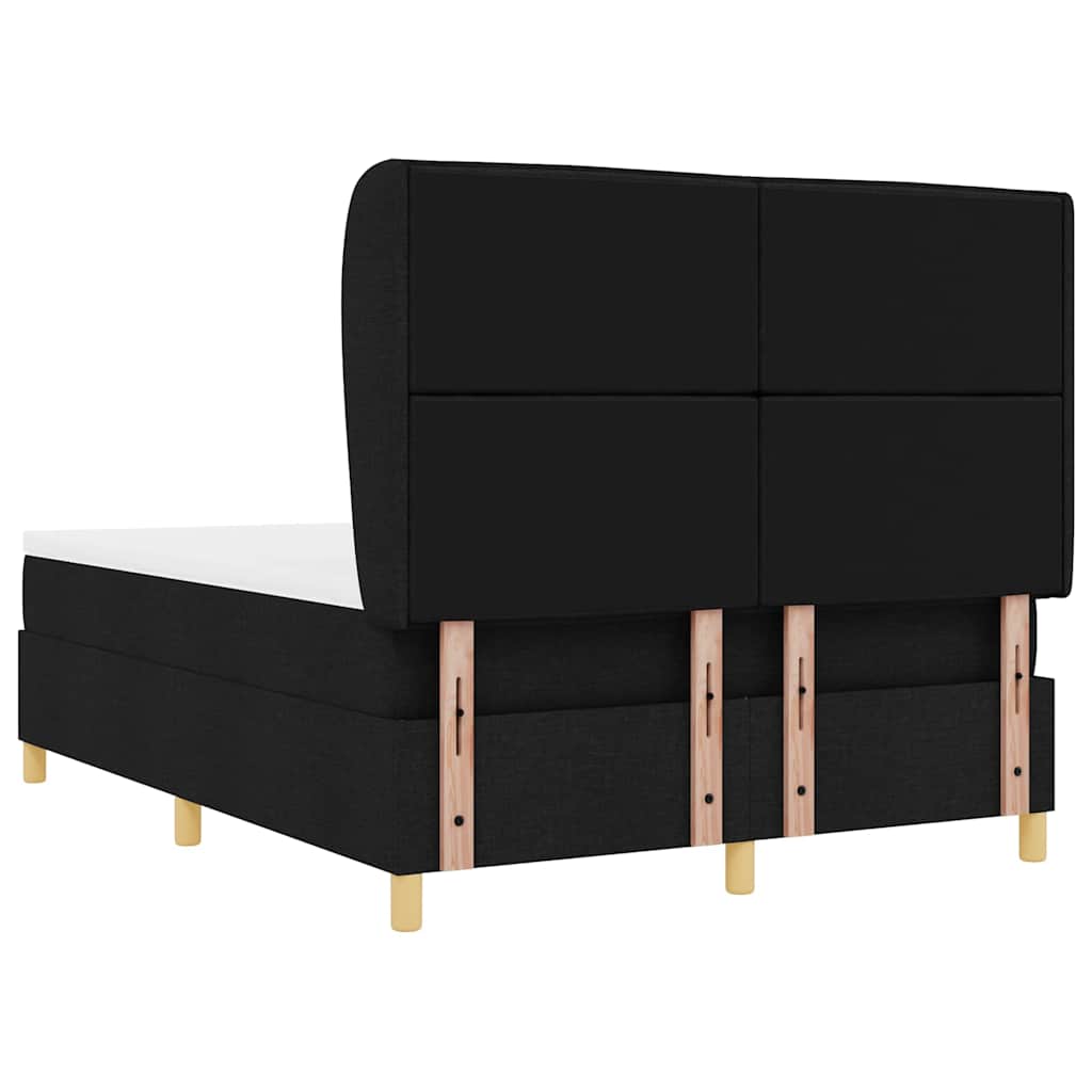 Letto a molle con materasso Nero 200 x 160 cm Tessuto | homemem39
