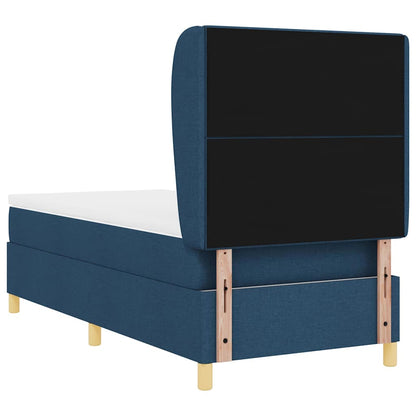 Letto a molle con testiera Blu 200 x 80 cm Tessuto | homemem39