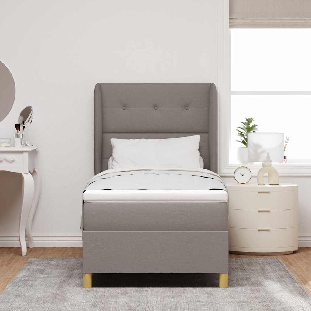 Letto a molle con testiera Talpa 190 x 90 cm Tessuto | homemem39