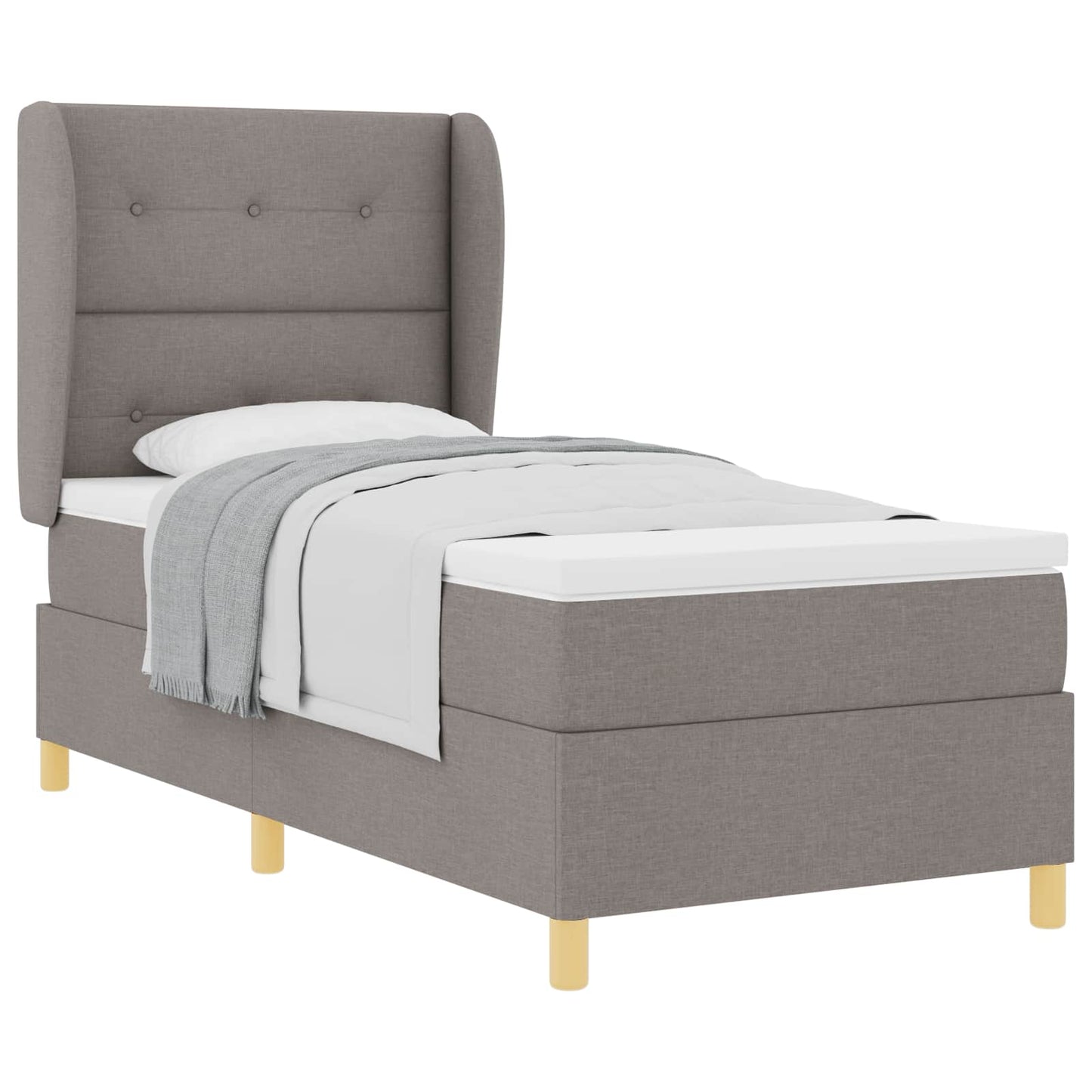 Letto a molle con testiera Talpa 190 x 90 cm Tessuto | homemem39