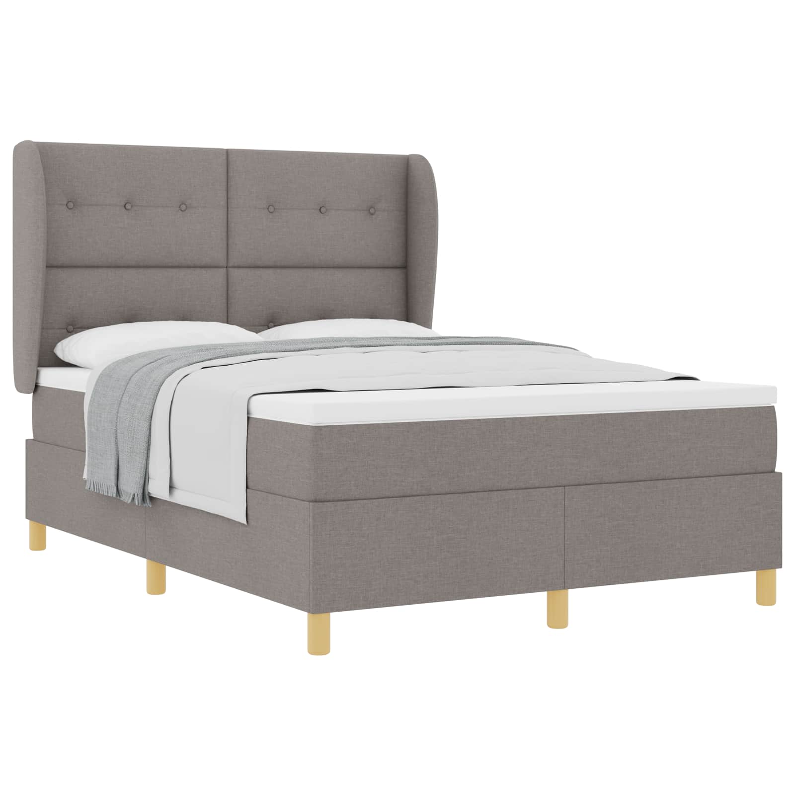 Letto a molle con testiera Talpa 190 x 140 cm Tessuto | homemem39