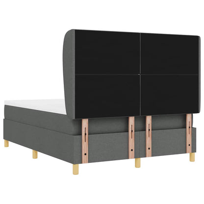 Letto con molle e materasso Grigio Scuro 90x190 cm Tessuto