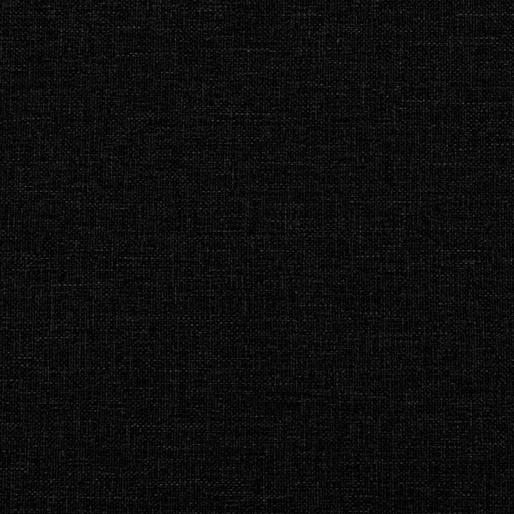 Letto a molle con testiera Nero 200 x 160 cm Tessuto