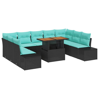 Set Divano da Giardino 10 pz 9-Numero di posti | homemem39