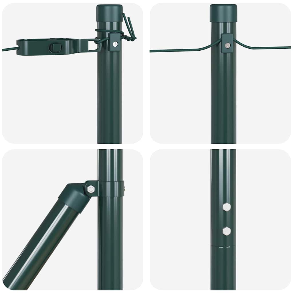Palo della recinzione 52 pcs Verde 3,2 x 3,2 x 190 cm | homemem39