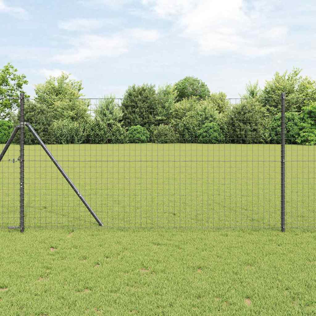 Palo della recinzione 26 pcs Grigio 3,2 x 3,2 x 150 cm | homemem39