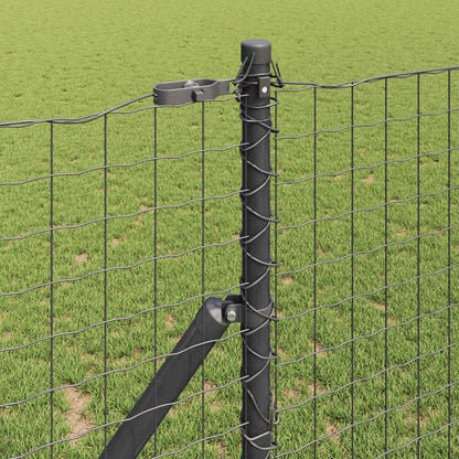 Palo della recinzione 26 pcs Grigio 3,2 x 3,2 x 190 cm | homemem39