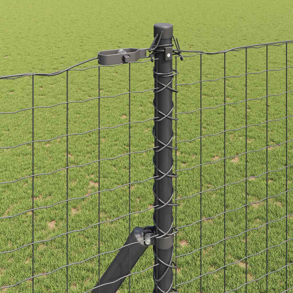 Palo della recinzione 52 pcs Grigio 3,2 x 3,2 x 200 cm | homemem39