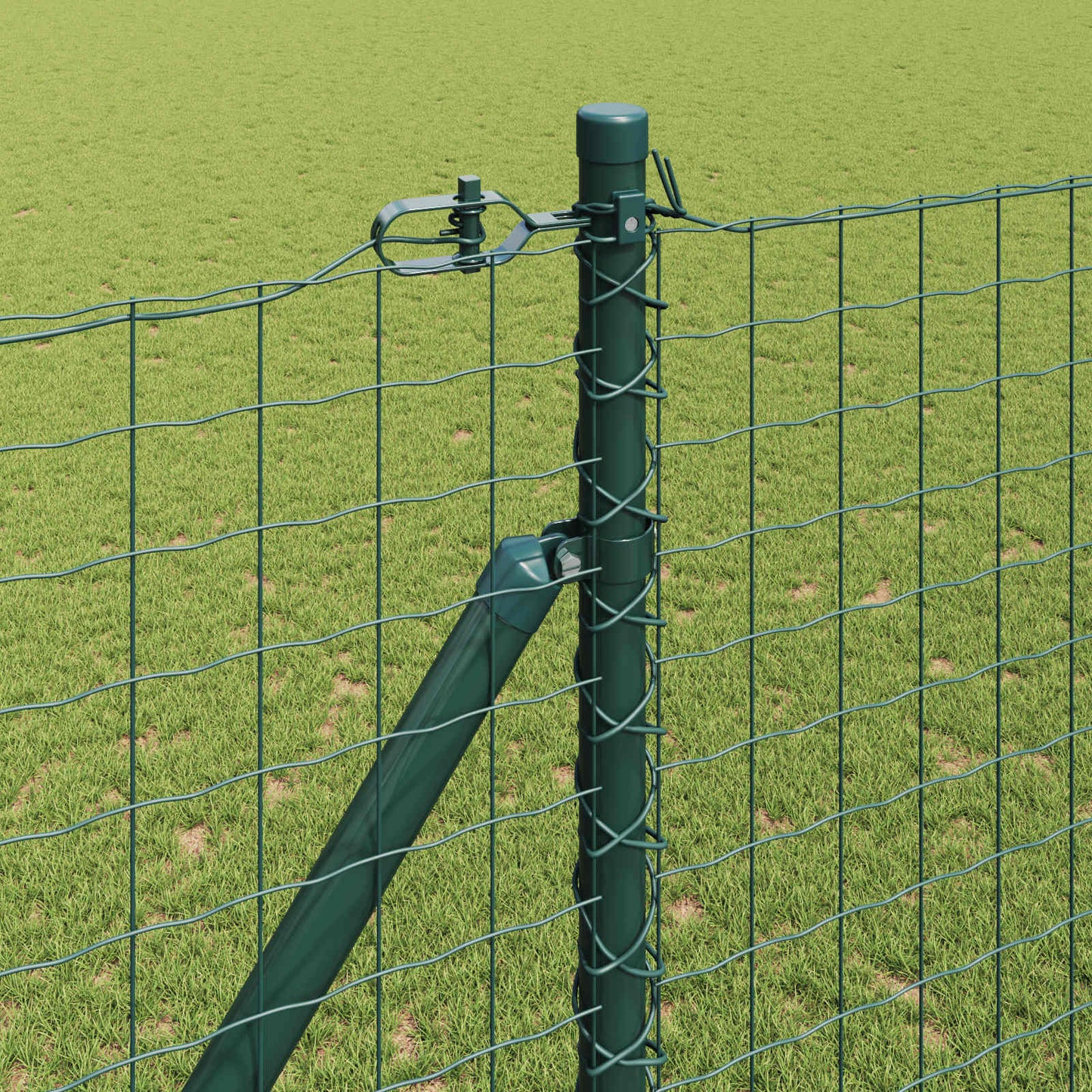 Palo da recinzione con picchetto a terra 26 pz Verde | homemem39