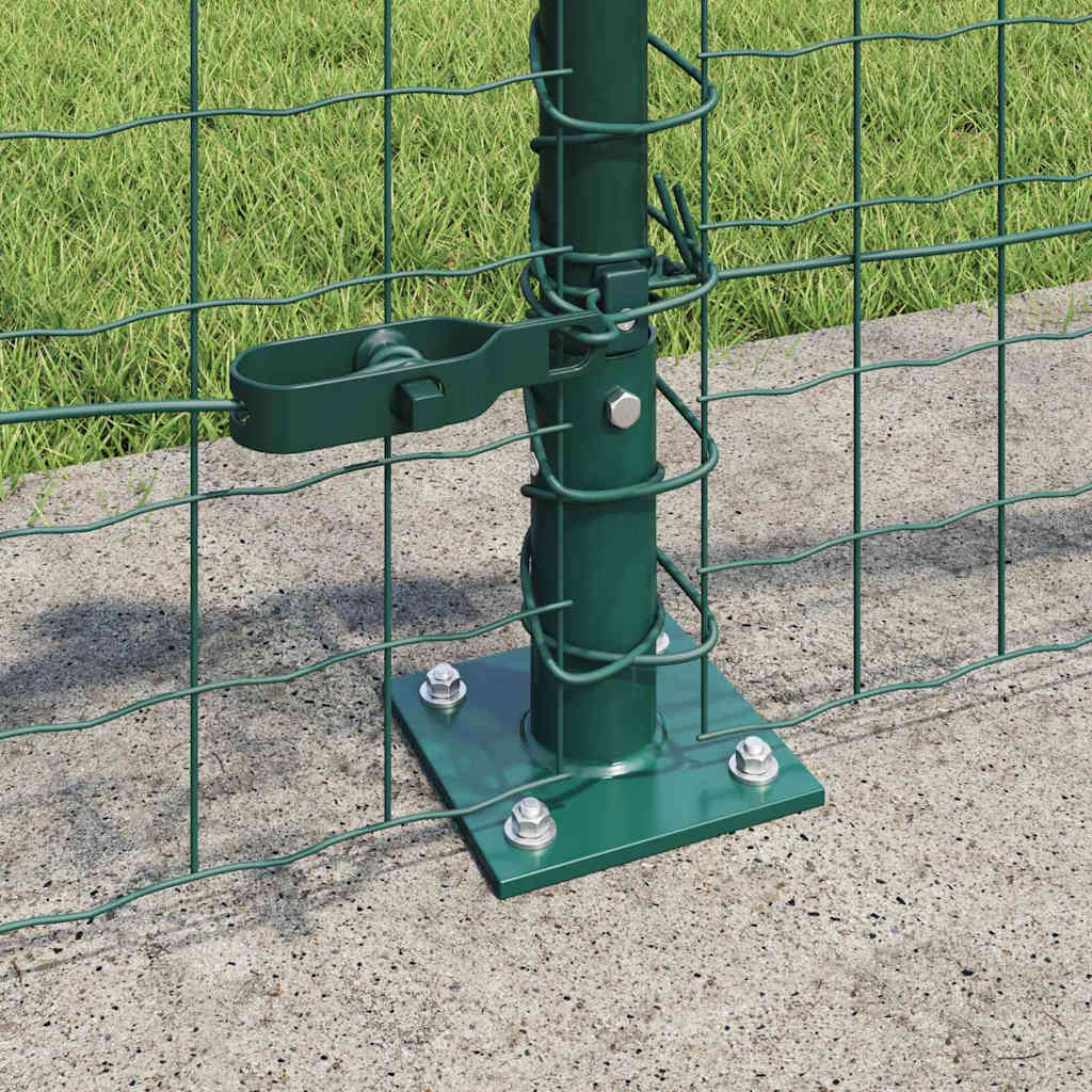 Palo per recinzione con base in cemento 52 pz Verde | homemem39