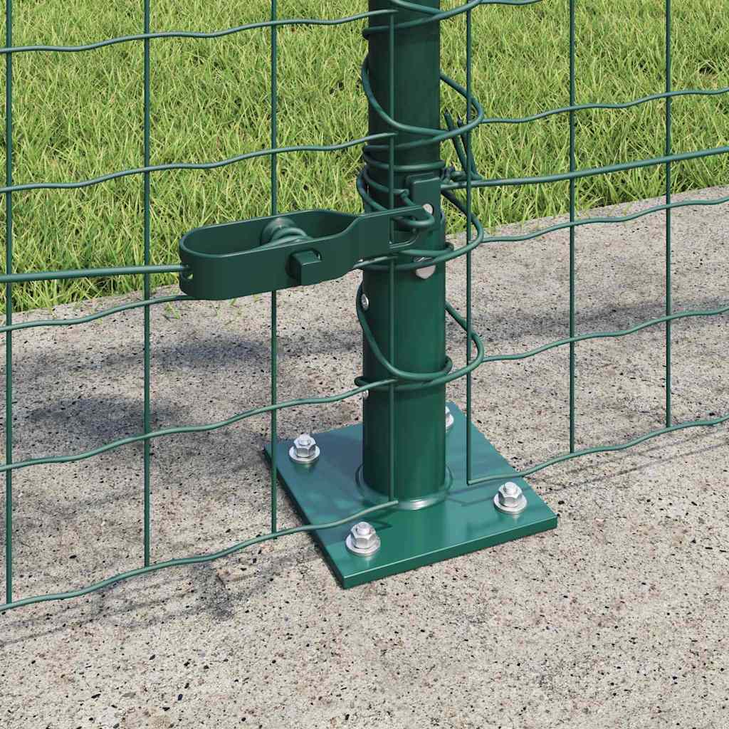 Palo per recinzione con base in cemento 52 pz Verde | homemem39