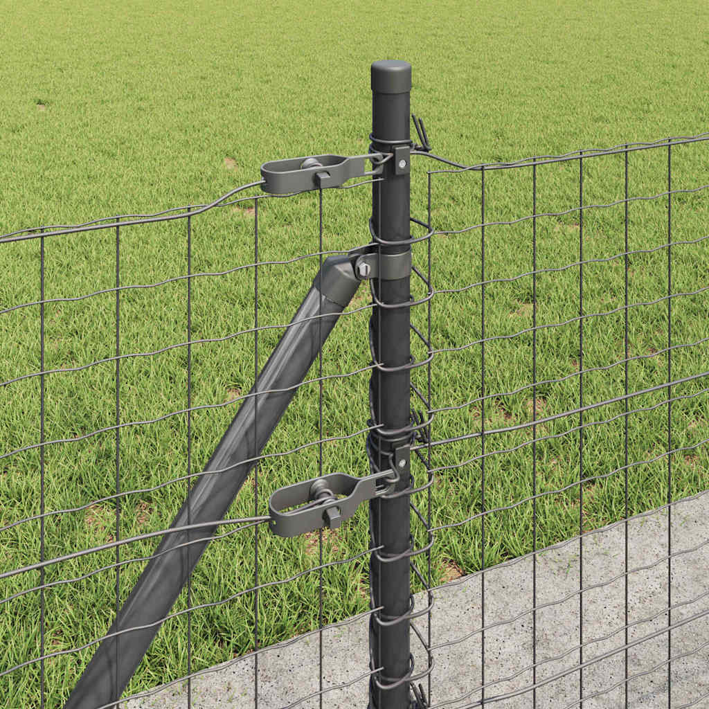 Palo per recinzione con base in cemento 52 pz Grigio | homemem39